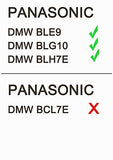 Lemix (BLE9) Ultra Slim USB Charger for Panasonic DMW-BLE9, DMW-BLG10 & DMW-BLH7E Batteries and for Listed Cameras inc PANASONIC LUMIX DMC Series Models - Lemix